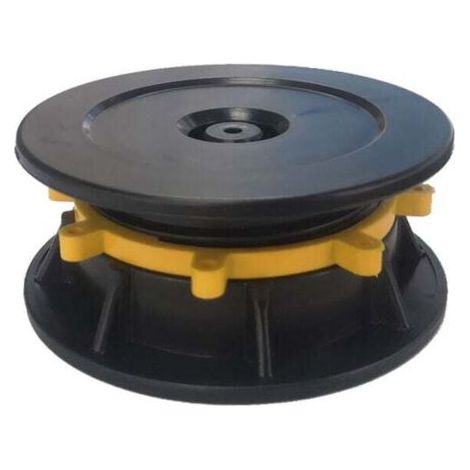 QORVA-Ensemble de 4 pieds de terrasse universellement réglables pour poutres et dalles, cadre de support de sol pour dalles de pierre, support universel, M 30–47 mm