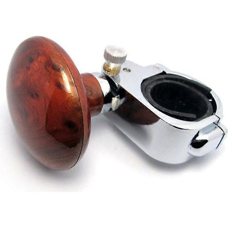 Hochleistungs-Lenkradknauf mit drehbarer Kugel für Pkw und Lkw – kraftsparender Griff-Mahogany Color