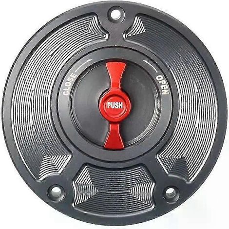 Schlüsselloser CNC-gefräster Tankdeckel aus Aluminium für Honda CBR 600 F4 F3 F2 (1991–2008) – Motorradzubehör – Grau/Rot (1/5)