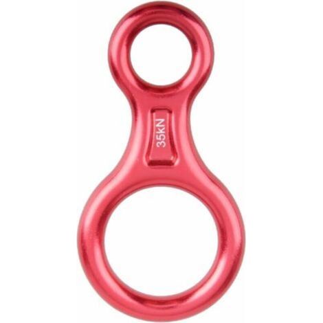 [NEVER USED] 35kN figure-eight rappel device (Red), climbing rappel device for rope diameters 8-13 mm