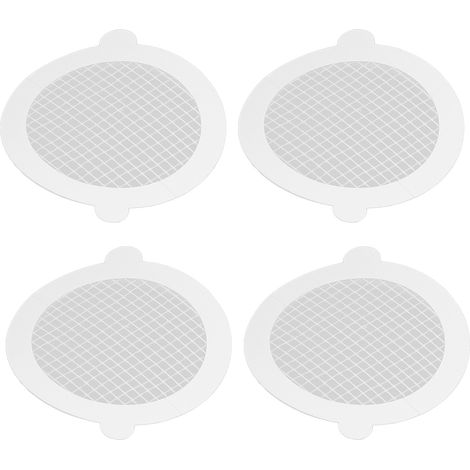 50 Stück Duschablauf-Haarfänger aus Fiberglas, praktisch und komfortabel, engmaschig, 9 cm Durchmesser, 3 mm Maschenweite (1/5)
