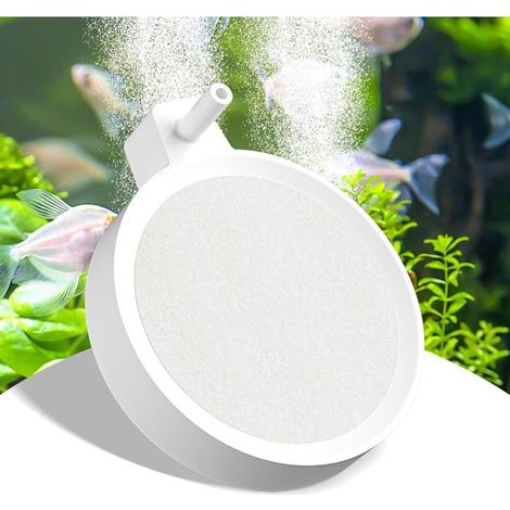 Diffuseur d'air ultra-silencieux pour aquarium - Nano diffuseur d'air 80 mm - Haute diffusion d'oxygène (1/5)