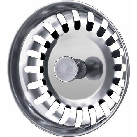 Crépine d'évier 79 mm en acier inoxydable pour cuisine et salle de bain (1/5)