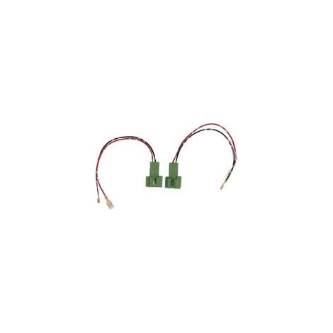 Adaptador de cableado para altavoces de puerta – Juego de 2 piezas en ABS con conector de 12 V – Compatibilidad universal
