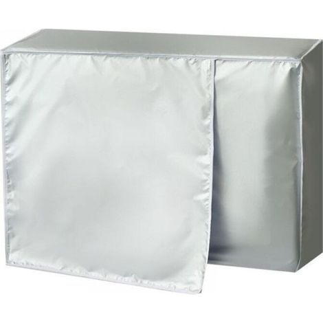 Housse de climatiseur Housse de climatiseur extérieur Tissu Oxford imperméable Protection UV Générique pour climatiseur Housse extérieure Protection extérieure pour unité extérieure 1.5P Climatiseur-D