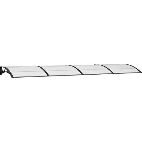 Maison Exclusive - Türvordach Schwarz 400x100 cm Polycarbonat