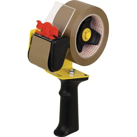 tesa Distributeur de ruban d'emballage noir, jaune Largeur du rouleau (max.): 50 mm Longueur du roul (1/3)