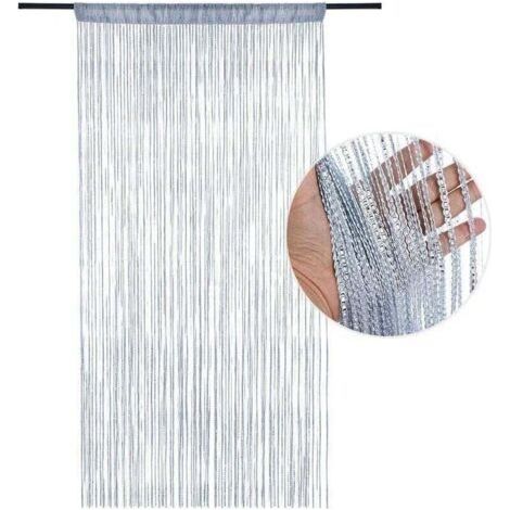 Fliegensicherer Verdunkelungsvorhang für Türen, 100 x 200 cm – Moskitonetz aus Polyester – Fenster- und Raumdekoration – Insektenschutz (1/5)