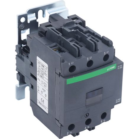 Contacteur de puissance 80A 380V bobine AC380V, contacteur à haute sensibilité résistant à la chaleur, usage intensif 1NO 1NC, haute tension (1/5)
