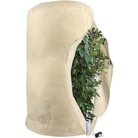 KLVGTIFS PU - Sacs de protection contre le gel pour plantes, sacs de protection réutilisables avec cordon de serrage, sacs polaires d'hiver pour jardin 200 x 240 cm (1/5)