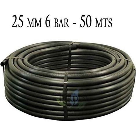 Suinga – Tuyau d'alimentation pour arrosage enterré 25 mm – Longueur 50 mètres – Pression 6 bar – Fabrication écologique (1/3)