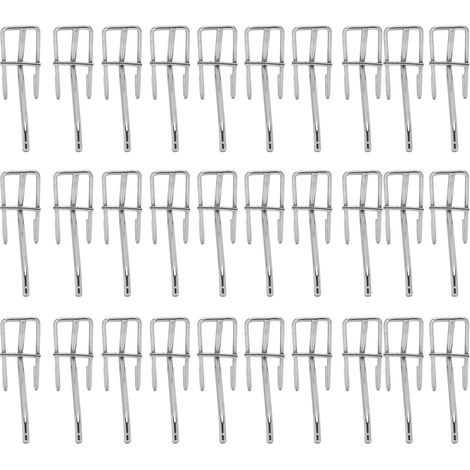 Lot de 30 crochets de supermarché en fer pour étagère grillagée, présentoirs à bijoux, épaisseur 3,5 mm, longueur 10 cm. (1/5)