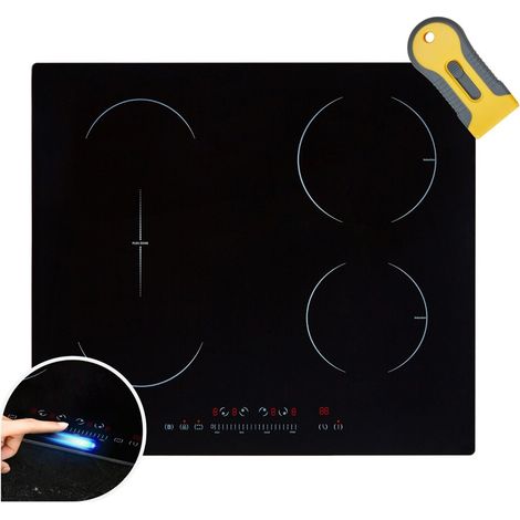 AREBOS Induktionskochfeld 7200 W 4 Kochfelder mit 2 Flexzonen 59 cm Autark mit Sensor Touch, Timer, Kindersicherung, Überhitzungsschutz, Autoabschaltung (1/5)