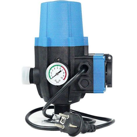 Pressostat électronique - Commande de pompe à eau - Régulation automatique de la pression jusqu'à 10 bars avec protection contre la marche à sec - 1 pièce - Usage extérieur IP65 (1/5)
