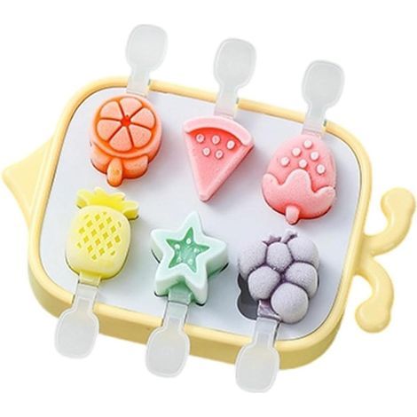 Moules à glace en silicone pour enfants, mini moules à sucettes glacées sans BPA, moule à bâtonnets de glace (1/5)