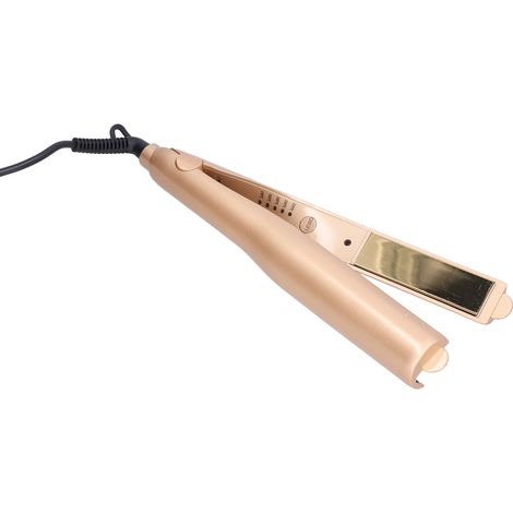 Haarglätter mit LED-Beleuchtung für einfaches Styling, benutzerfreundliches Design, leicht und tragbar, elektrischer Haarglätter, 110–240 V, EU-Stecker (1/5)