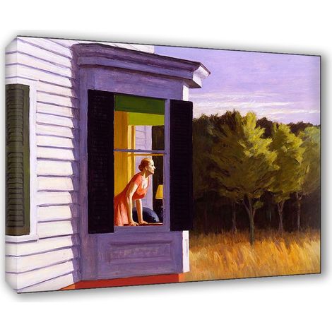 Lupia - Quadro su Tela il Meglio dell'Arte, 50x70 cm 8TH OF MAY - HOPPER, Riproduzione d'Arte su Tela, Montato su Telaio in Legno 3 cm, Made in Italy (1/4)