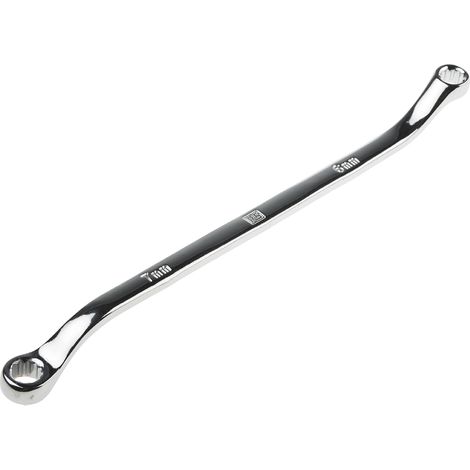 Clé à œil contrecoudée 6 x 7 mm RS PRO en Acier chrome vanadium ( Prix pour 1 ) (1/2)