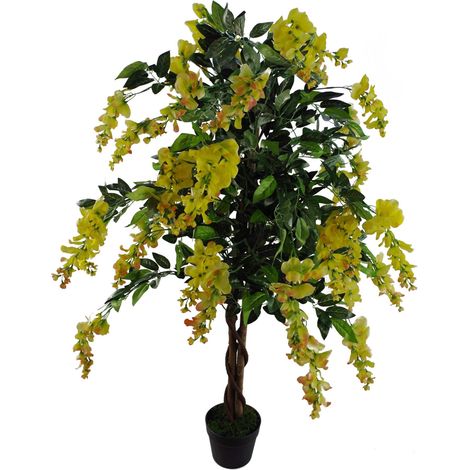 120cm Artificial Yellow Wisteria Tree (1/4)