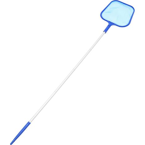 Écumoire de piscine, maille fine, cadre robuste, adaptée pour retirer les feuilles des piscines et des bassins. (1/5)