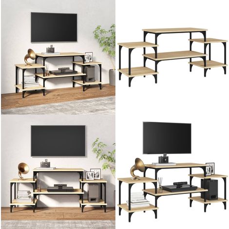 TV-Schrank Sonoma-Eiche 117x35x52 cm Holzwerkstoff - TV Schrank - Holzwerkstoff - Sonoma Eiche - Wohnzimmermöbel - Regal - Home & Living (1/5)