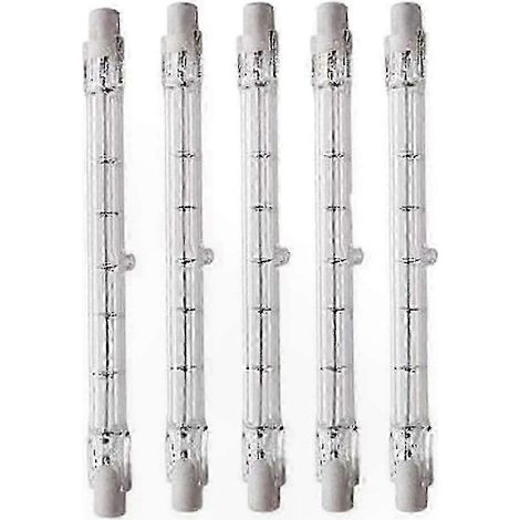 Projecteur halogène linéaire J189, 1000W AC220-240V variateur R7s 189mm ampoule tige pour éclairage paysager, sécurité et voirie, lot de 5 (1/2)