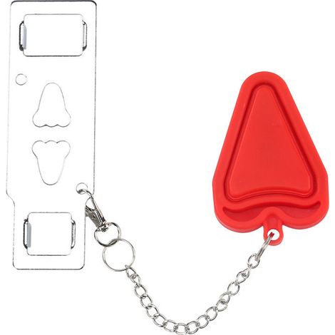 Sécurité de Serrure de Porte Portable, Utilisée Pour la Sécurité à Domicile, Serrure de Porte de Voyage, Serrure Essentielle de Dortoir (1/5)