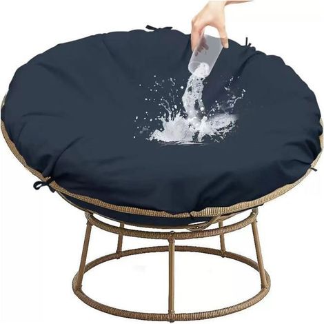 Housse de coussin de fauteuil Papasan imperméable, amovible et zippée, modèle 1 (1/5)