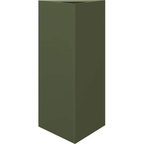 Maison Exclusive - Pflanzkübel Olivgrün Dreieckig 40x34,5x75 cm S (1/5)