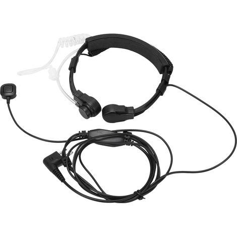 Casque audio transparent à tube acoustique avec microphone de gorge réglable pour talkie-walkie Motorola GP88 GP300 GP88S GP2000 (1/5)