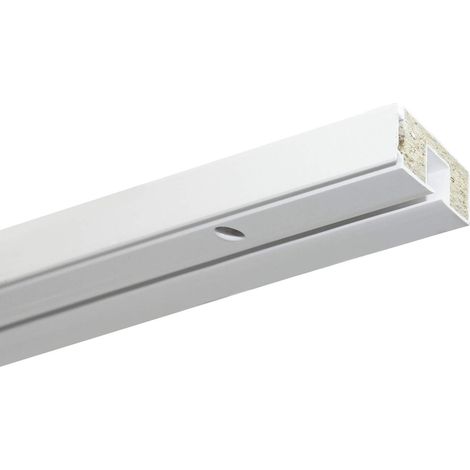 Gardinia 8560 Asta a 3 rotaie GE3, Bianco, 120 cm (1/4)