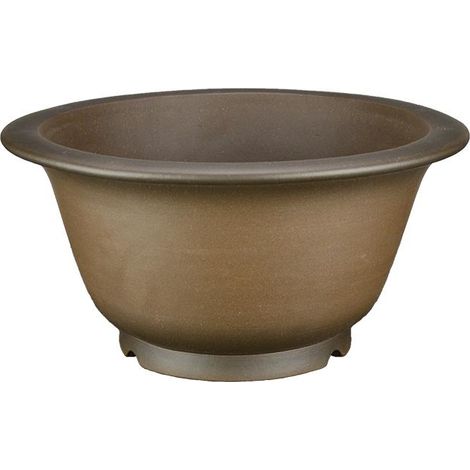 Vaso per bonsai rotondo in gres 17,5x17,5x9 cm - SM079c