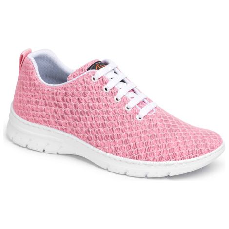 Zapatilla sanitaria tipo blucher con corte de rejilla y plantilla acolchada DIAN CALPE 40 Rosa