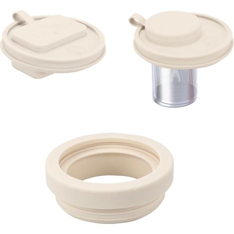 Coperchio per tazza da 40 oz, coperchio con cannuccia e imbuto, organizer per pillole, coperchio sigillante per tazza con isolamento sottovuoto, color carne, taglia unica (1/4)