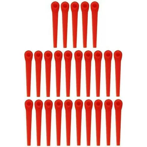 Lame De Taille En Plastique - Pour Tondeuse À Gazon Manuelle - Résistante À La Corrosion - Compatible Avec La Plupart Des Modèles - Lot De 4 (1/5)