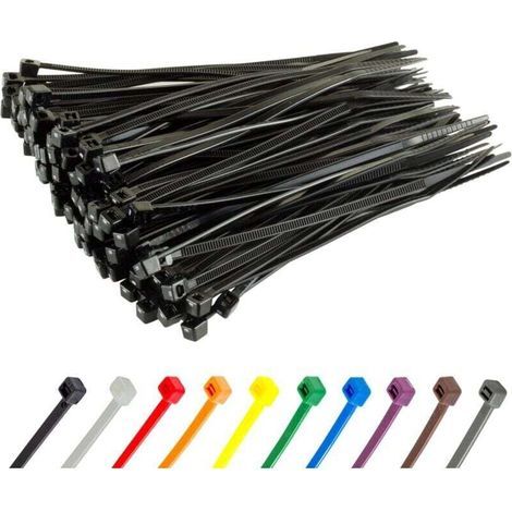 Kabelbinder aus Nylon – 100 mm x 2,5 mm – Weiß – Kleine Kabelbinder – Kabelklemmen – 100er-Packung (1/4)