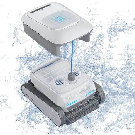 AIRROBO PC200 Robot de piscine sans fil - 4 modes de nettoyage - Navigation intelligente - Retour automatique - 150 min d'autonomie - Jusqu'à 300 m²
