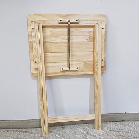 Table pliante en bambou pour ordinateur portable, table d'étude pour canapé et balcon, sans installation requise (1/4)