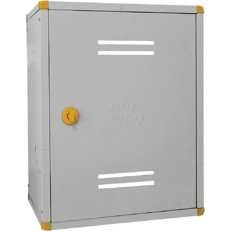 Cassetta in lamiera verniciata per contatore di gas metano -40 x 50 x 24 cm