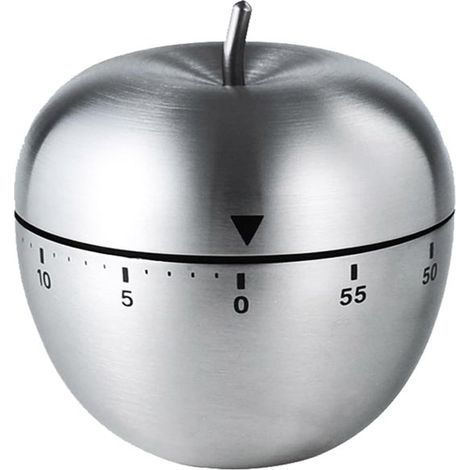 Temporizador de manzana de 60 minutos, temporizador de cocina, temporizador manual (0-60 minutos), temporizador para el aula (1/5)