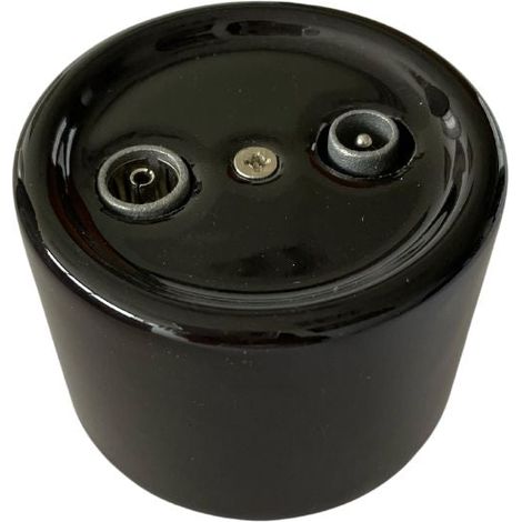 Douille d'antenne TV et radio en saillie, en porcelaine noire