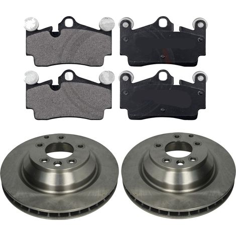 KIT FRENI POSTERIORI compatibile con AUDI Q7 (4LB) - DISCHI + PASTIGLIE OEM: FDB1627 / 17502 , 17824 /SOSTITUZIONE DIRETTA/BASSA POLVERE/SILENZIOSO (1/5)