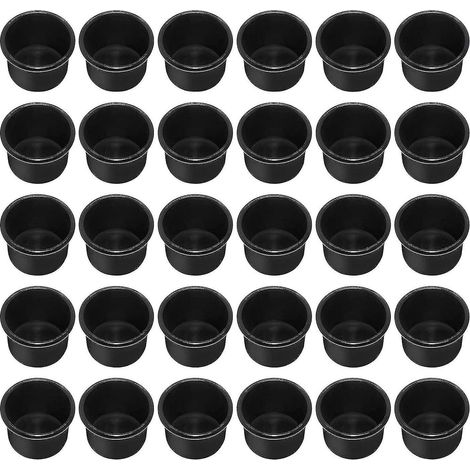 Lot de 36 bougeoirs en aluminium robustes et résistants à la chaleur, parfaits pour les fêtes, mariages et autres célébrations.