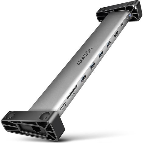 AXAGON HMC-10HLS multiport hub, 4x USB-A and 2x USB-C, HDMI 4K/60Hz, RJ-45, SD/microSD, PD 100W (1/5)