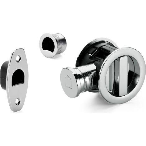 Kit Hooky-Lock avec clé ronde R.02801 50 T20-O cs Chrome Mat (1/5)