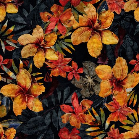 Tela decorativa para exteriores Oxford - Motivo floral I DX5583 (1/5)