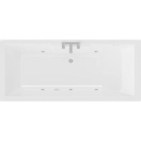 Legend 1700mm x 750mm Left Hand 6 Jet Chrome Flat Jet Single Ended Whirlpool Bath (1/5)