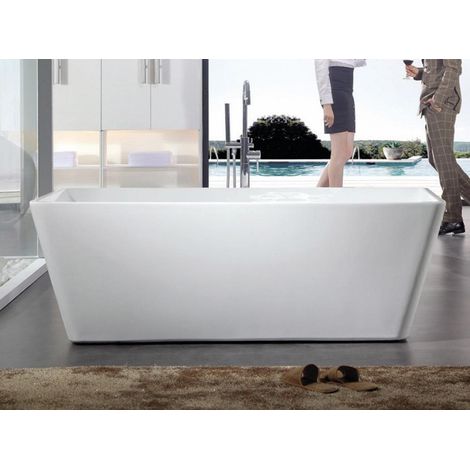 AQUORE CASPIO Bañera Exenta 75x160 Blanca - ref: SA.OMS1031 (1/2)
