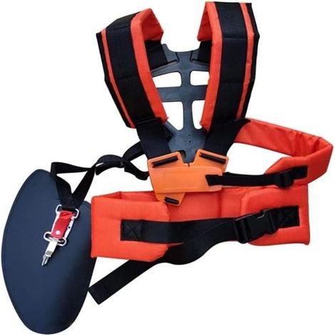 Comoda imbracatura imbottita a doppia spalla a forma di W per decespugliatore B