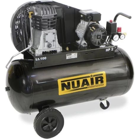 Compresseur d'air à piston 100 litres 2 CV NUAIR (1/3)